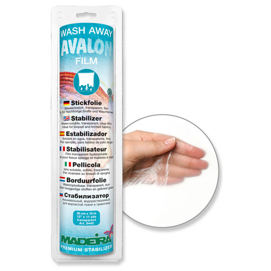 Madeira Avalon Film embroidery backing, transparent image number